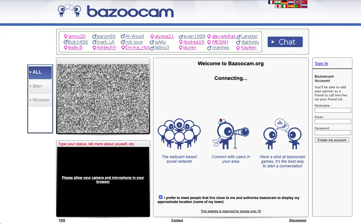 Bazoocam - International Random Video Chat with Strangers