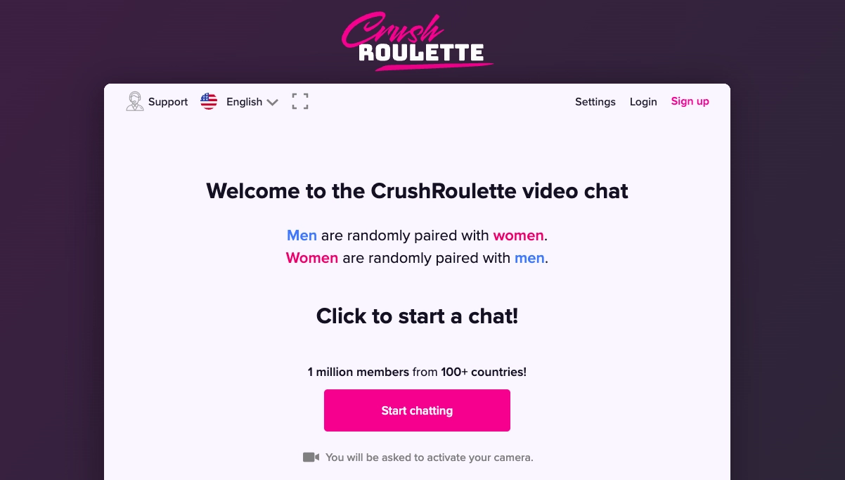 CrushRoulette - Meet Real Women on 1v1 Live Video Chat