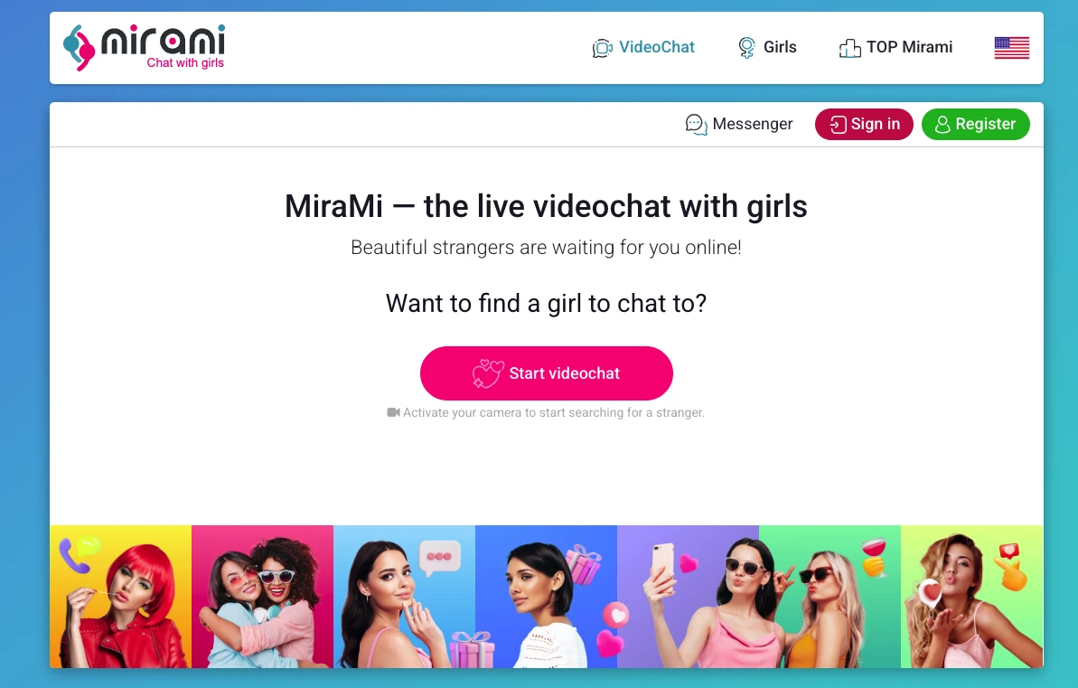 Mirami Chat - 1 on 1 Random Video Chat Platform