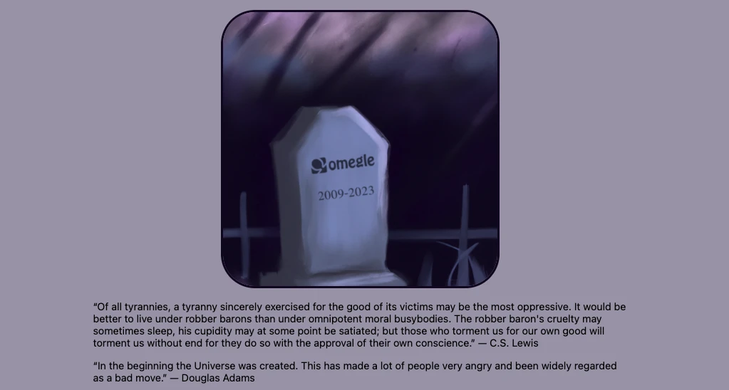When and Why Did Omegle Shut Down?