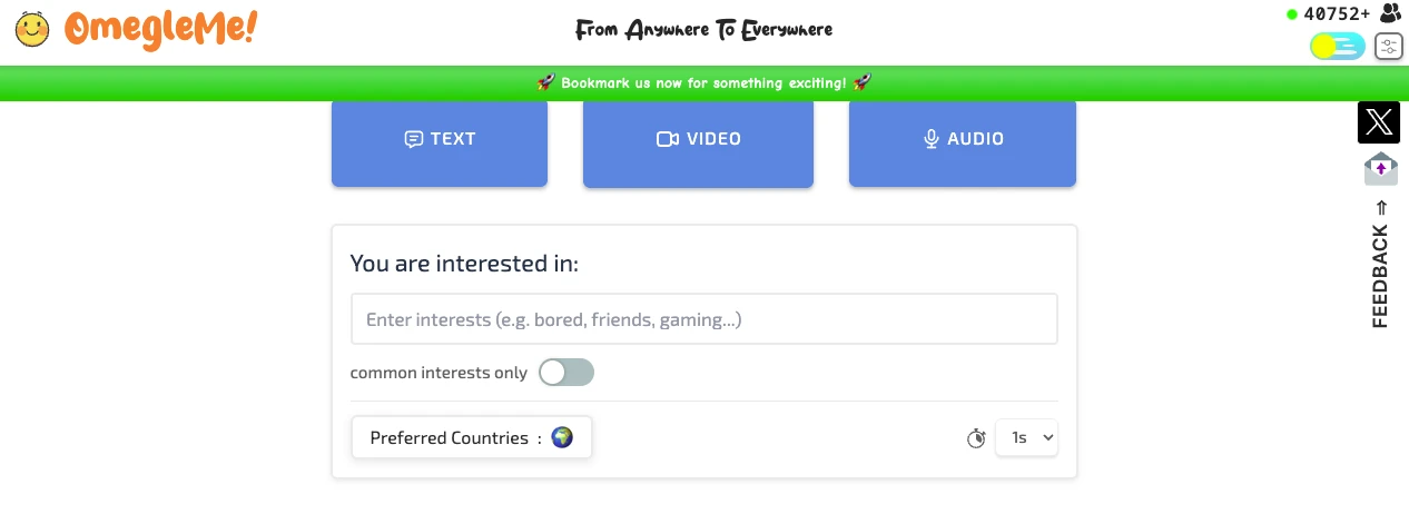 OmegleMe - A Clean and Fast Way to Meet Strangers Through Video