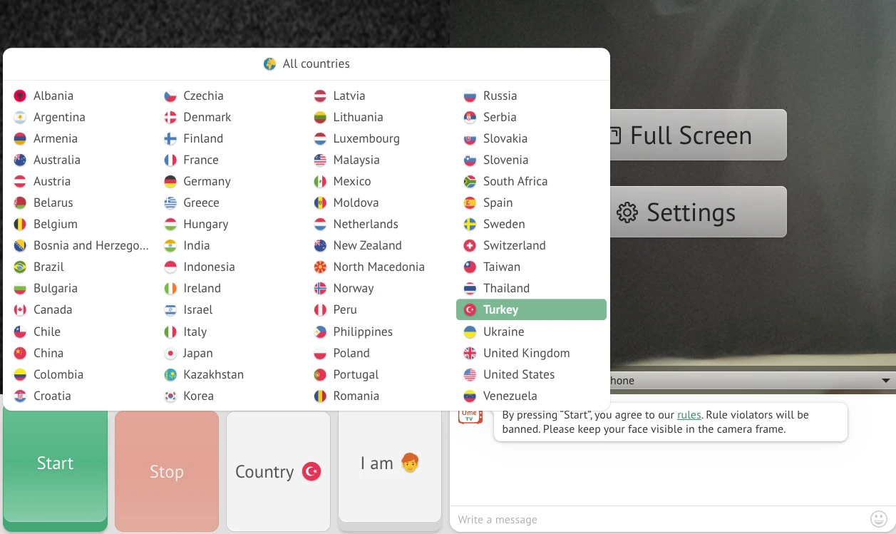 OmeTv Real-Time Text Translation